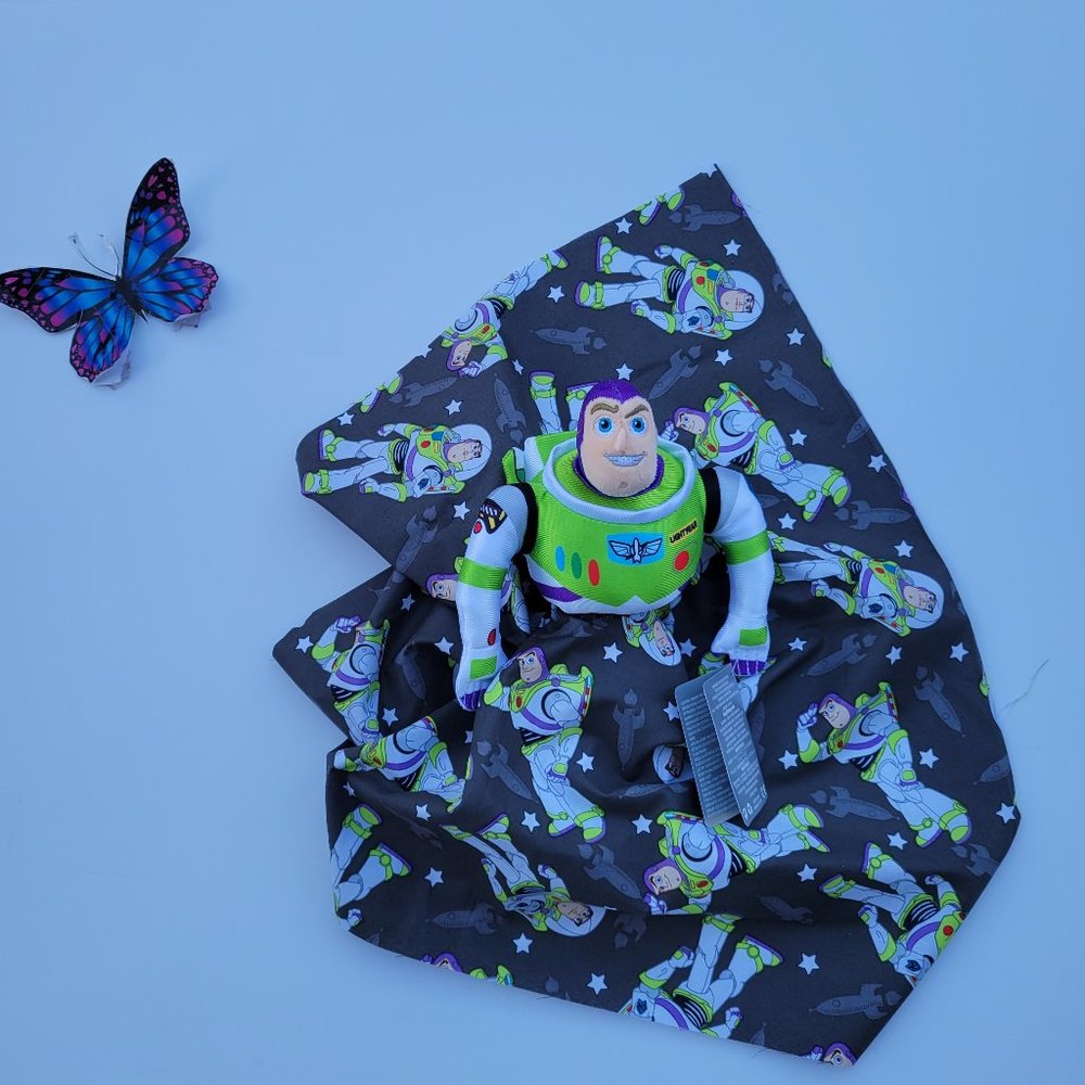Lovey Toy Story 4 Buzz Lightyear Plush Security Blanket for kids